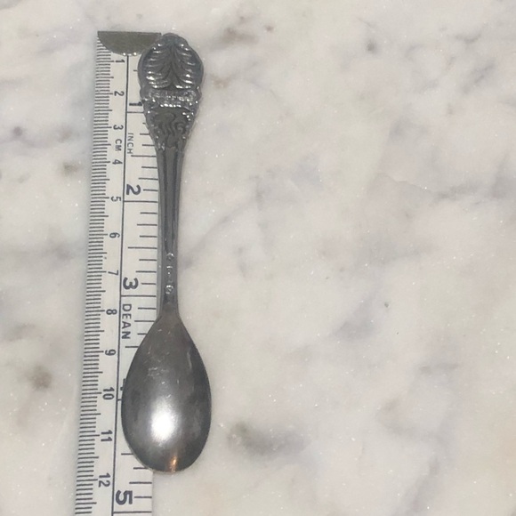 vtg Dutch Silver plate Christmas Tree Bell Souvenir Spoon Vrede Op Aarde 4.6” - Picture 5 of 5